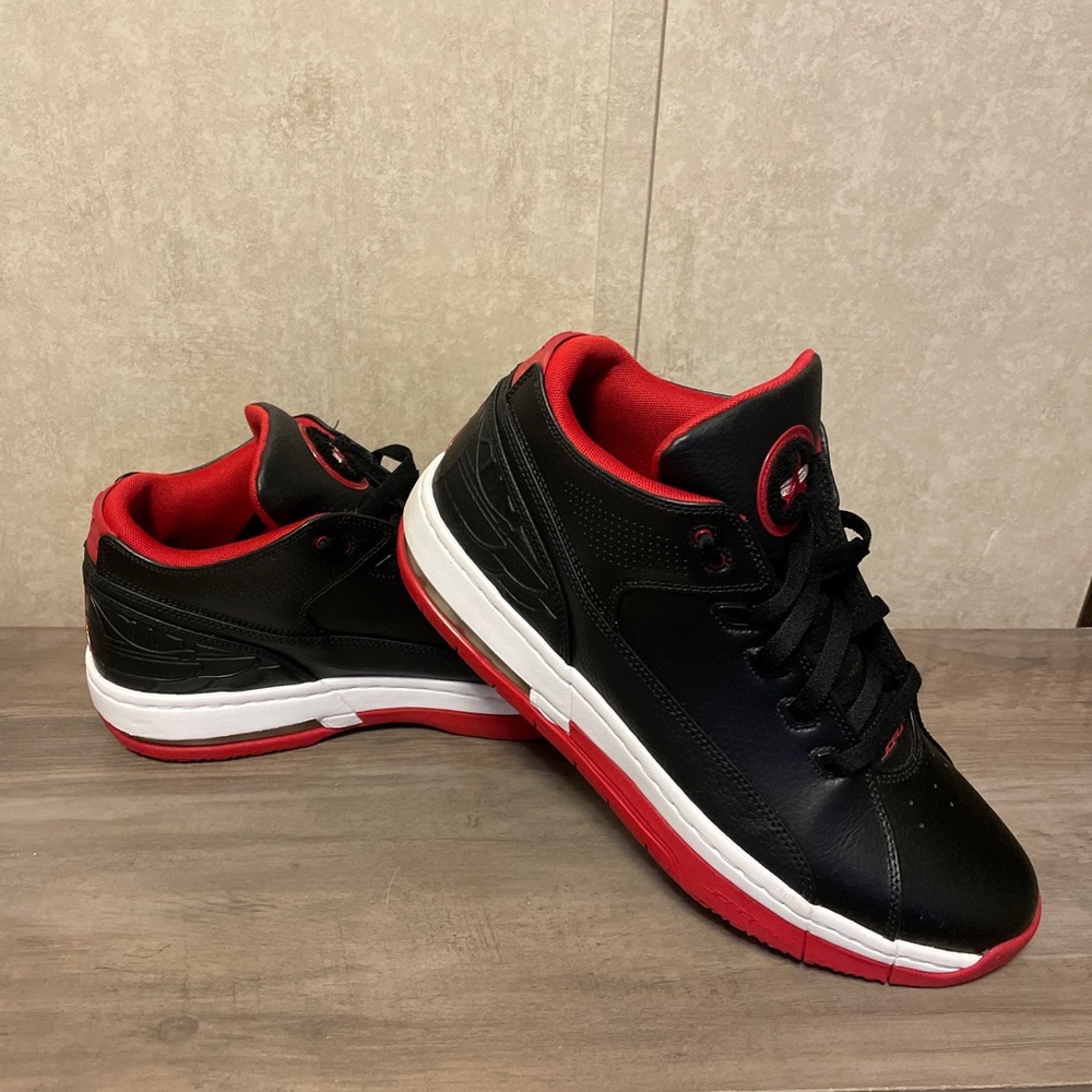 Air Jordan Ol School Lo “Bred “Black Red White Men's Shoes Size 12 317765-006